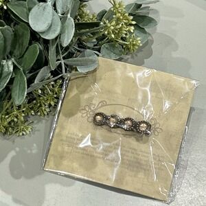Joyfolie Girls Beautiful Rubbed Bronze Hair Clip With‎ Embellishments
